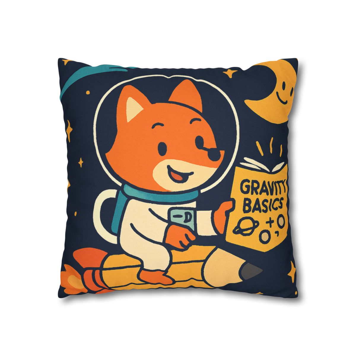 Comet Library Delivery Fox designer print pillow cases