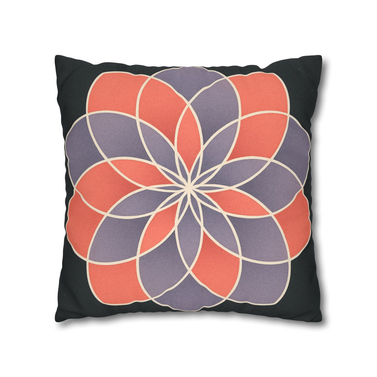 Petal Prism Overlap soft cotton pillow cases