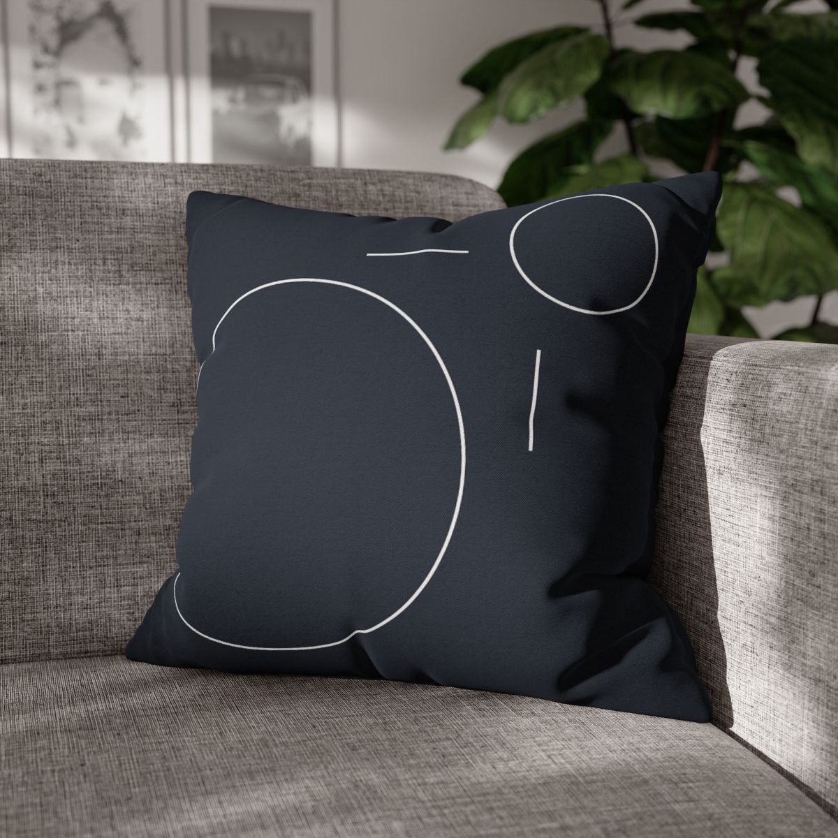 Offset Ring And Bar Constellation soft cotton pillow cases