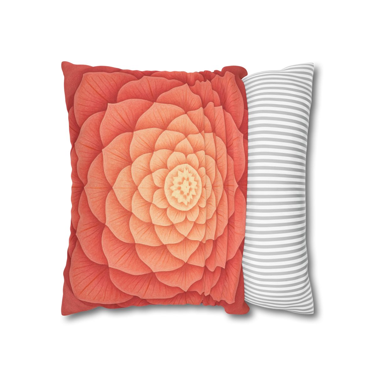Petal Spiral Mandala personalized pillow covers