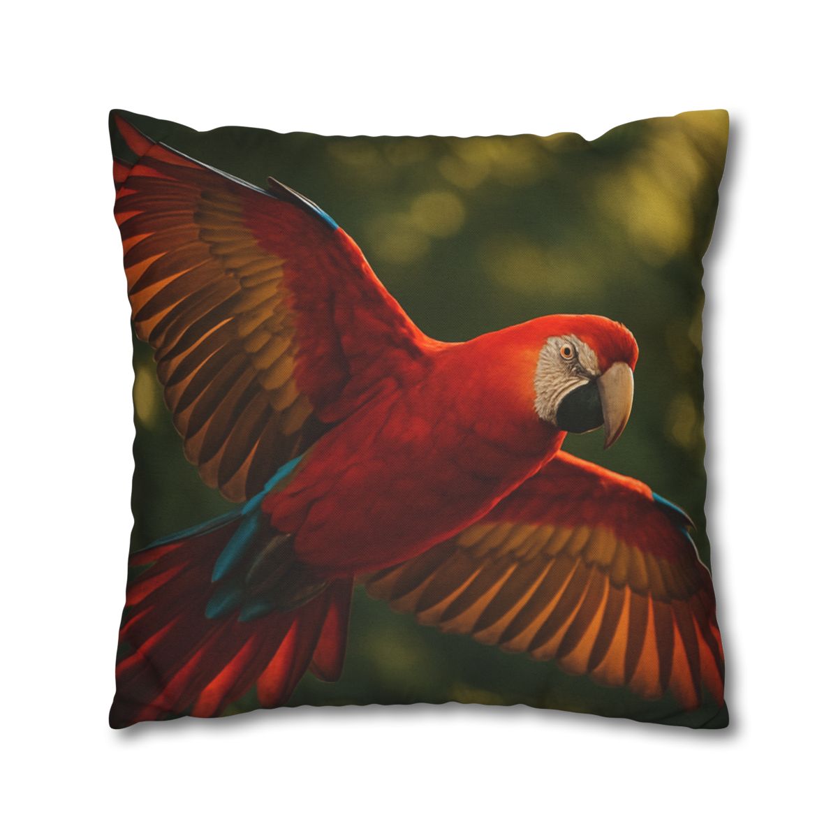 Scarlet Macaw Ember Flight stylish decorative pillowcases
