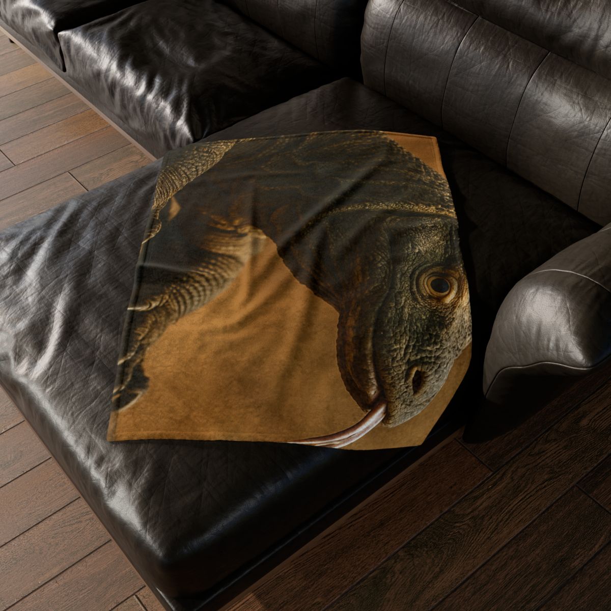 Ancient Sentinel Komodo Dragon stylish throw blankets