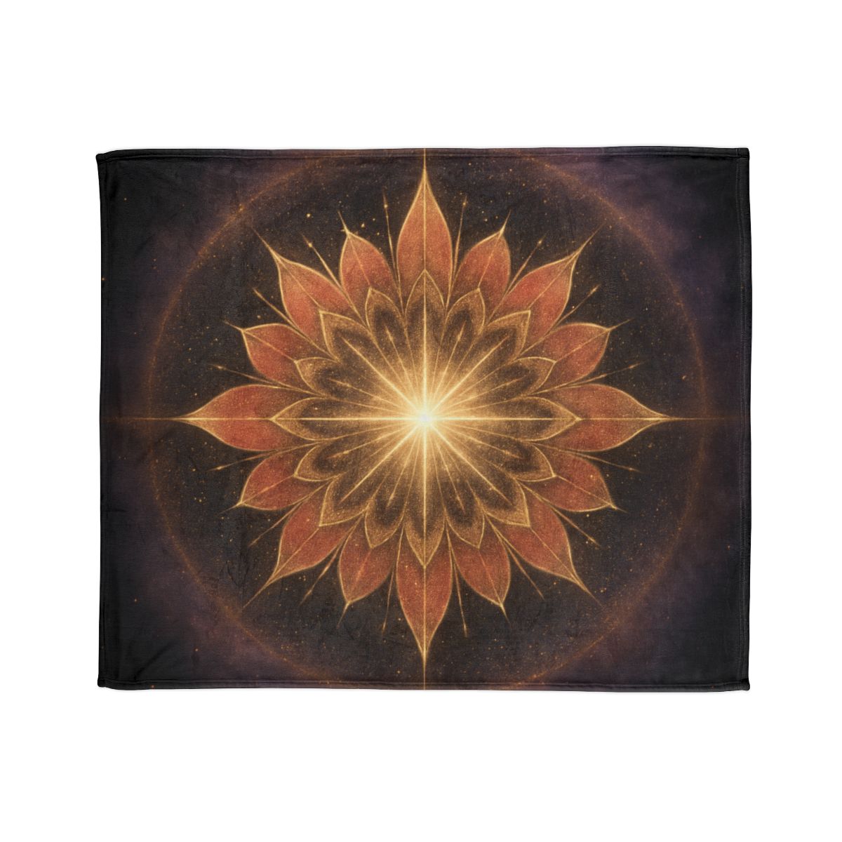 Starburst Petal Crown soft fleece blankets