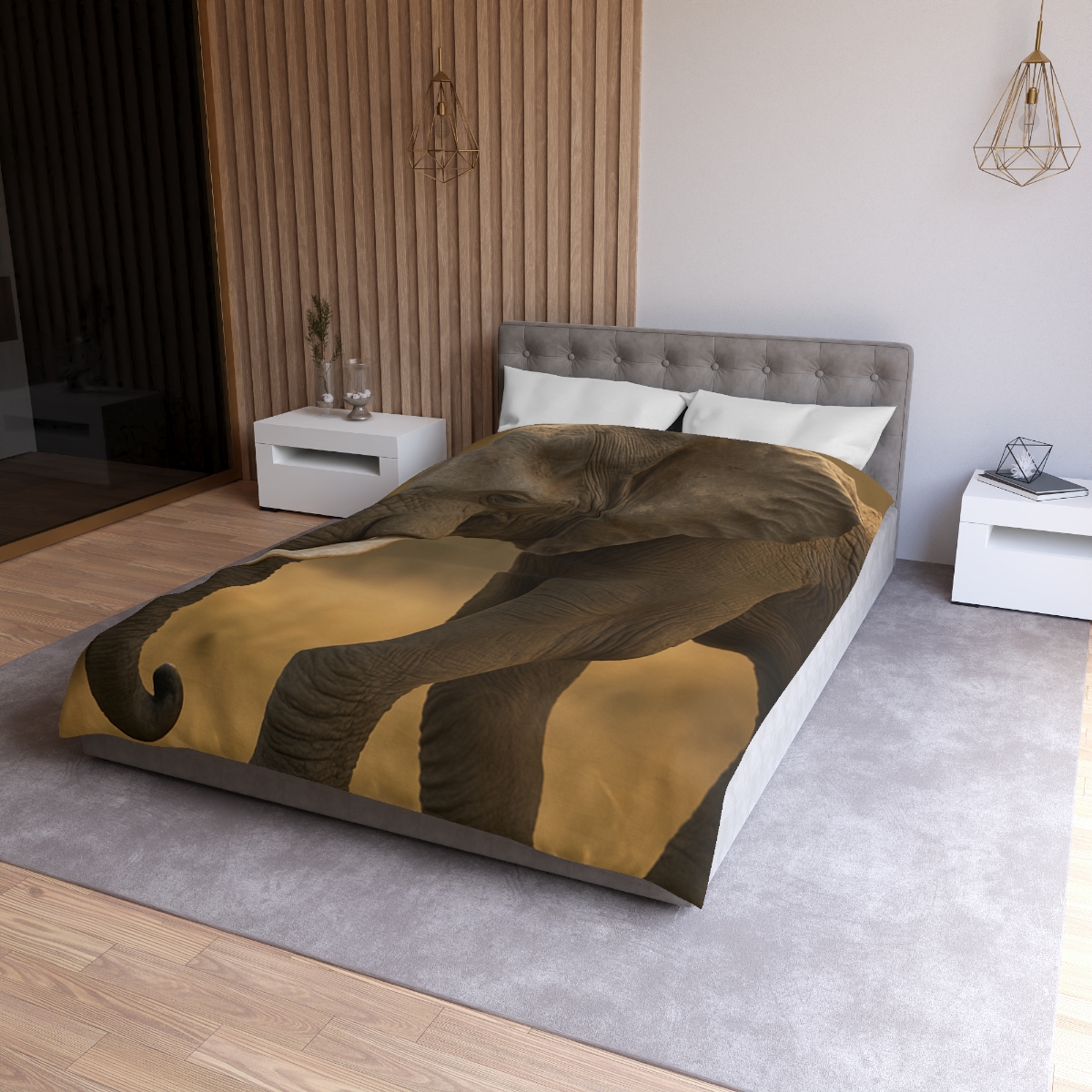 Savannah Sentinel Elephant soft comforter duvets