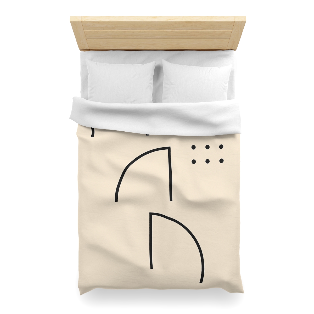 Triad Arc Window Grid designer printed duvets