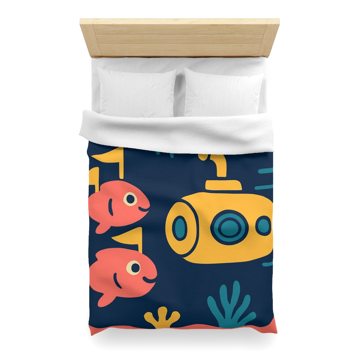 Submarine Comet Race personalized bedding duvets