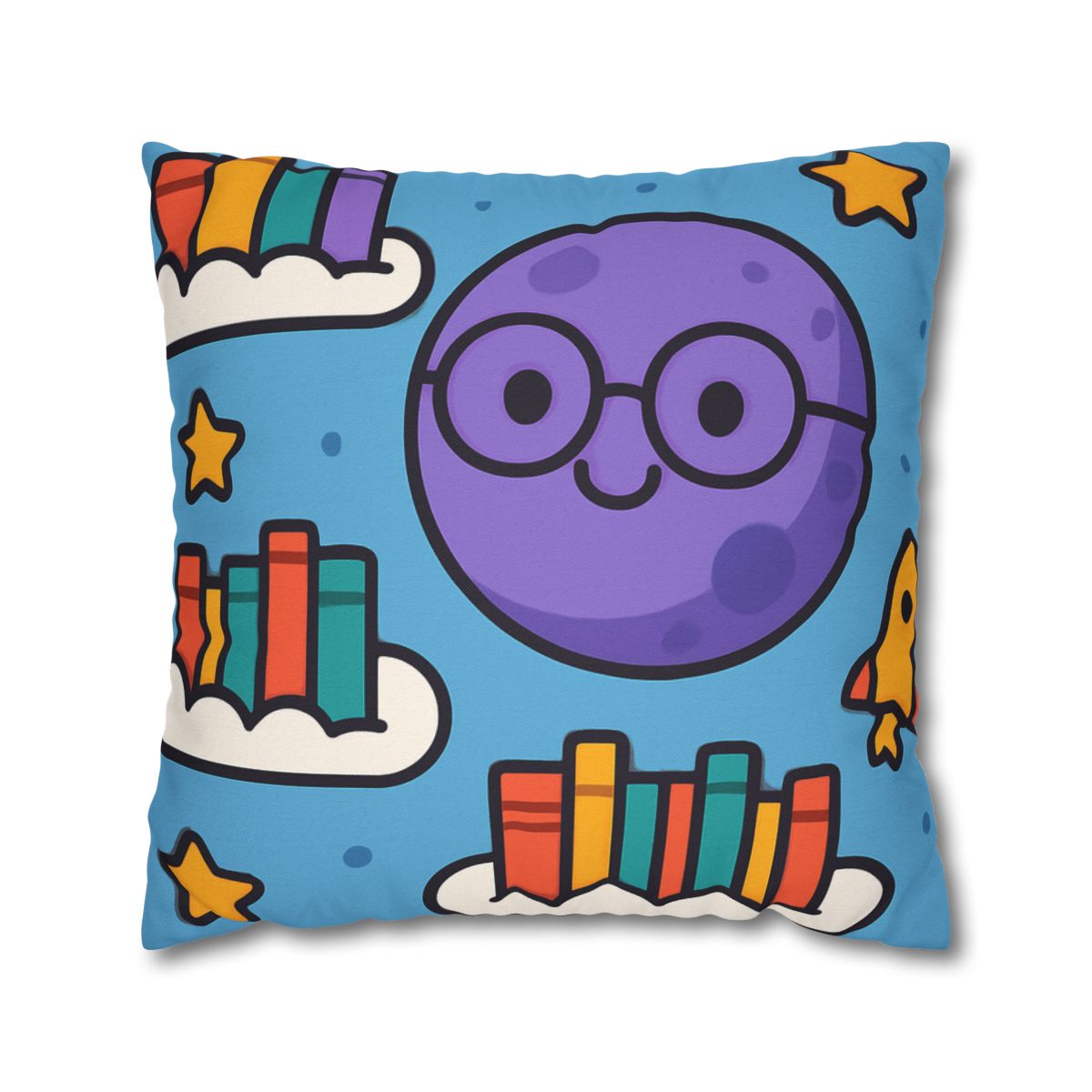 The Cloud Library Of Planet Puff soft cotton pillow cases