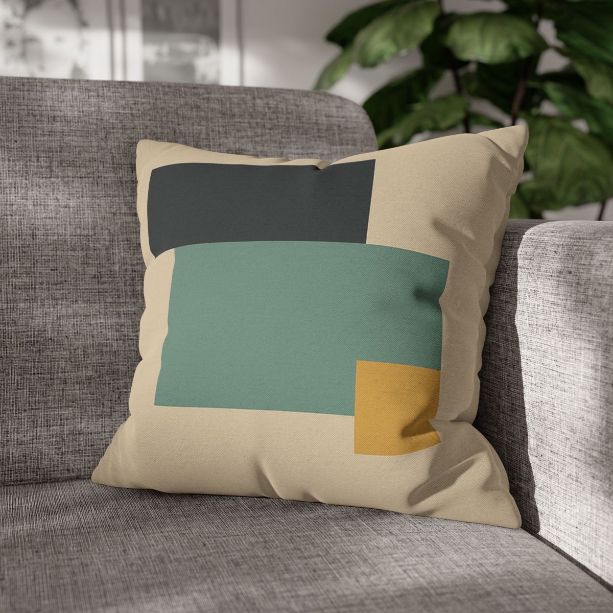 Offset Trio Of Blocks comfortable bedding pillow covers