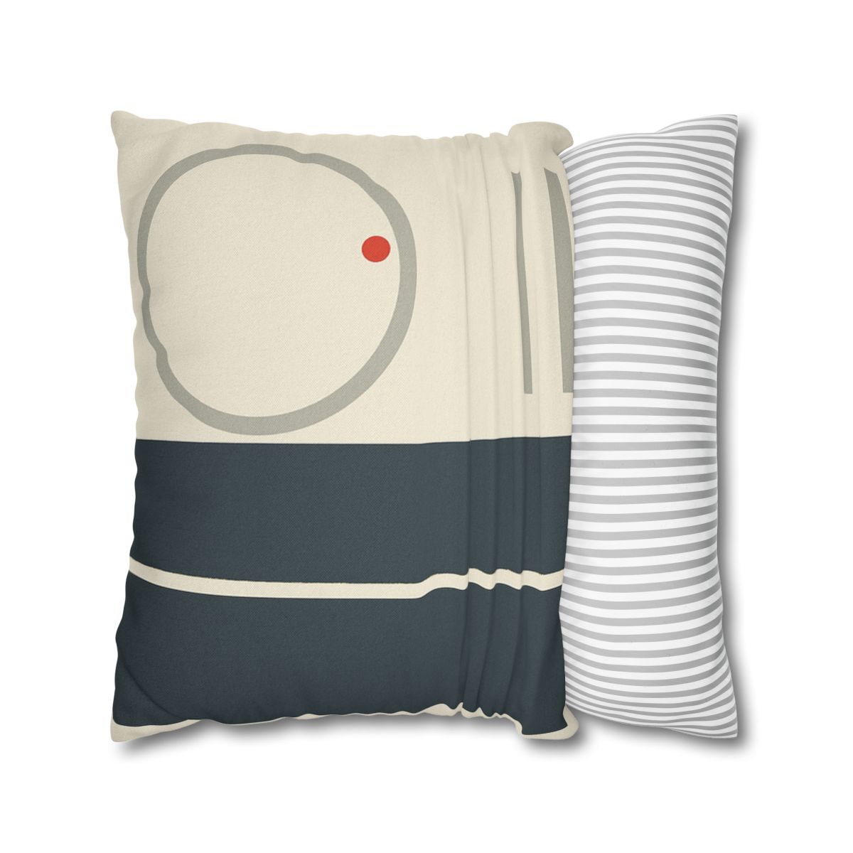 Split Rectangle With Floating Ring stylish decorative pillowcases