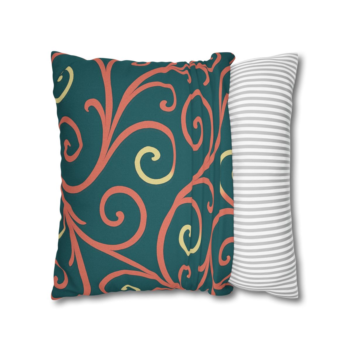 Curling Tendril Wave personalized pillow covers