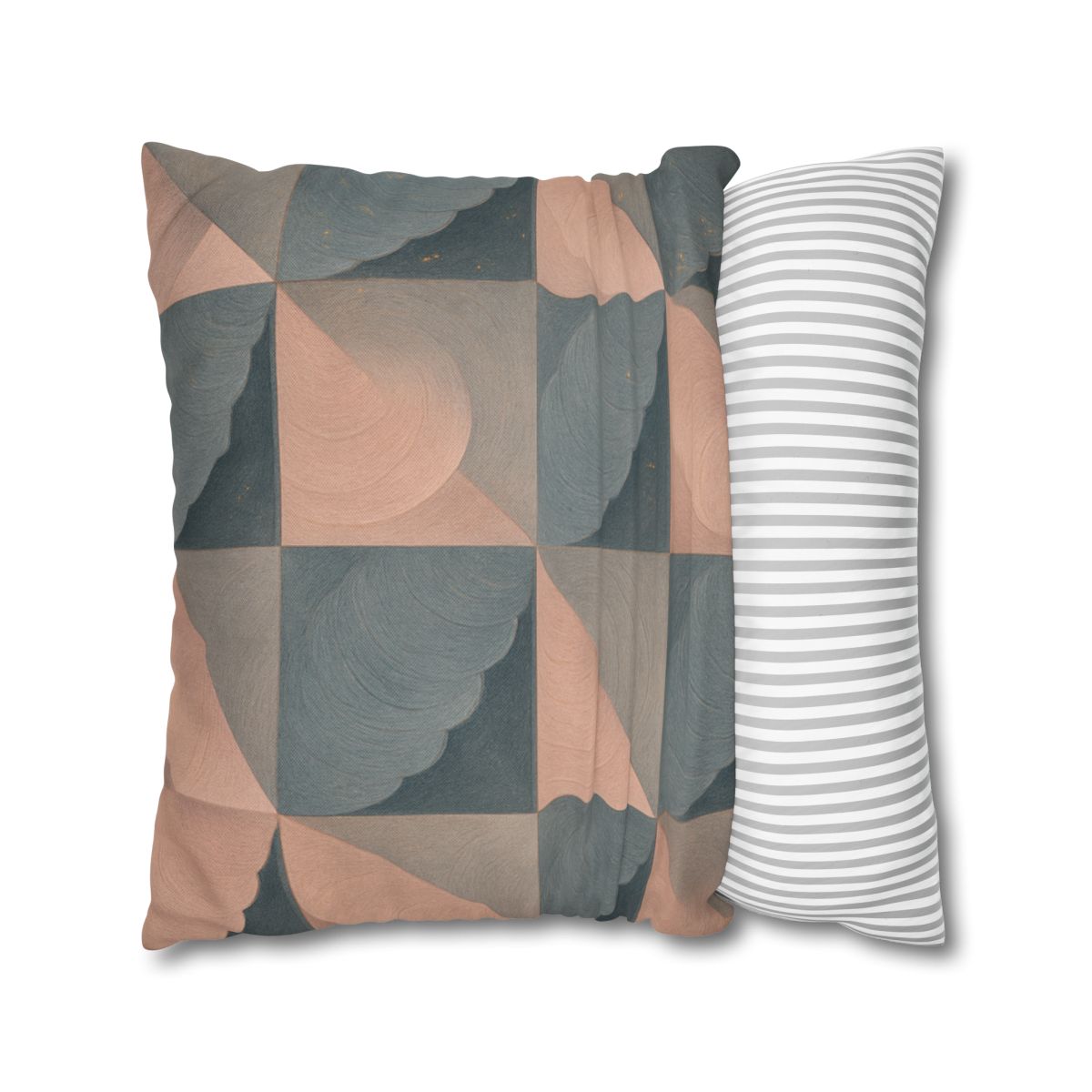 Petal Ripple Grid designer print pillow cases