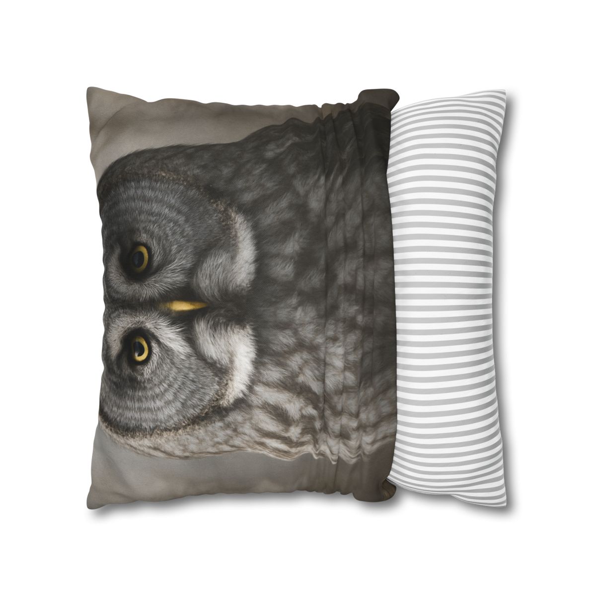 Frost Note Great Gray Owl personalized pillow covers