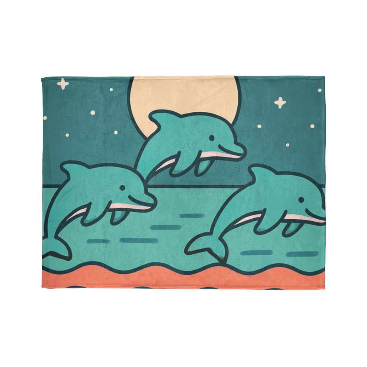 Moonlight Dolphin Parade warm winter blankets