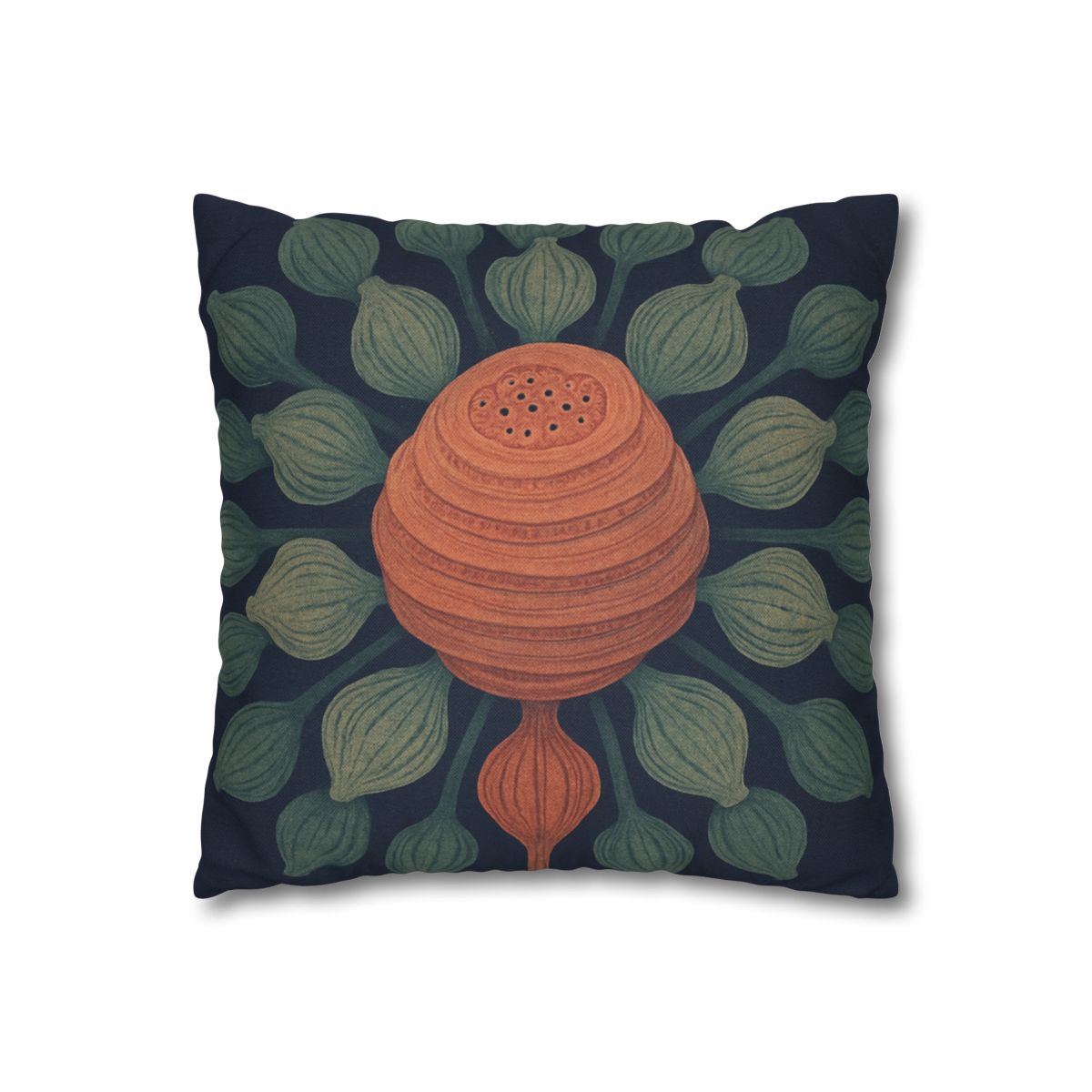 Spiral Seed Pod Halo trendy patterned pillow cases