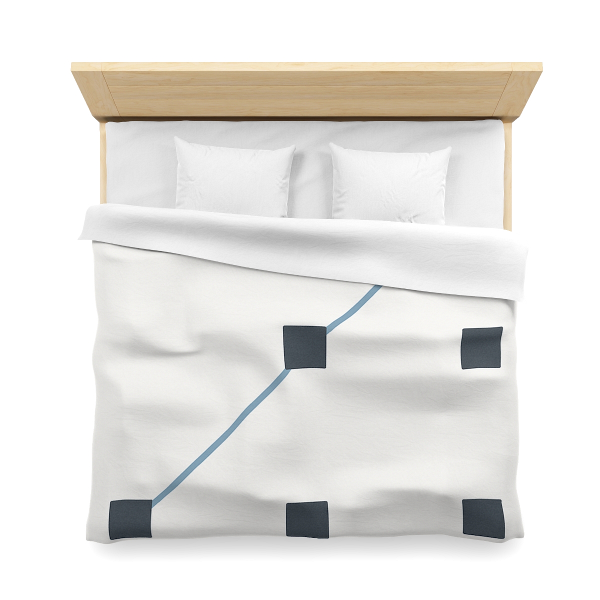 Diagonal Star Path Grid stylish duvet covers