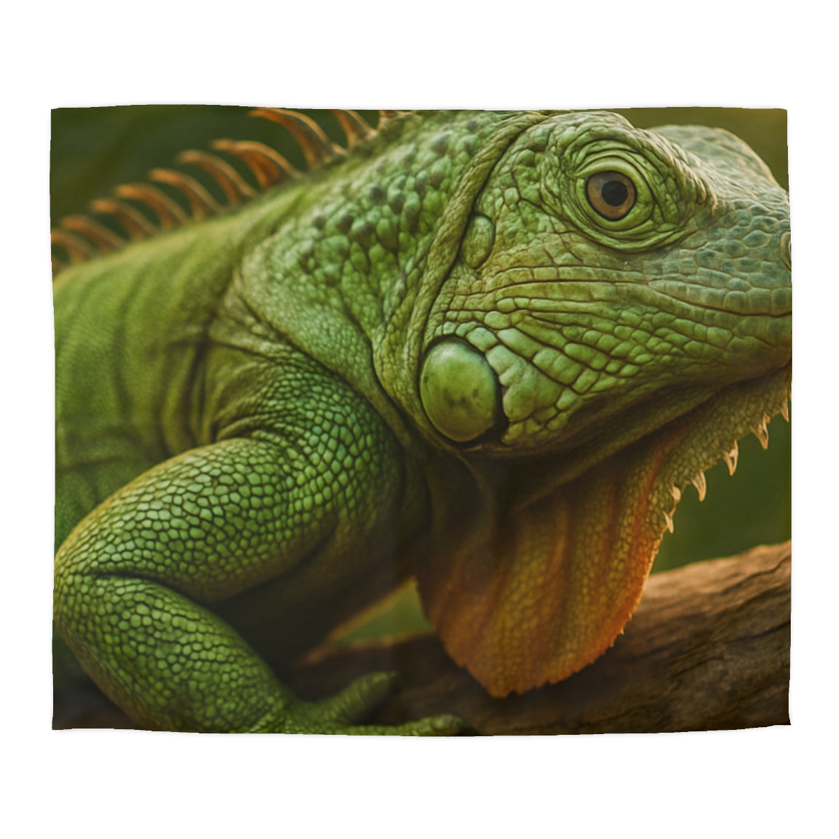 Orbit Glow Green Iguana custom duvets
