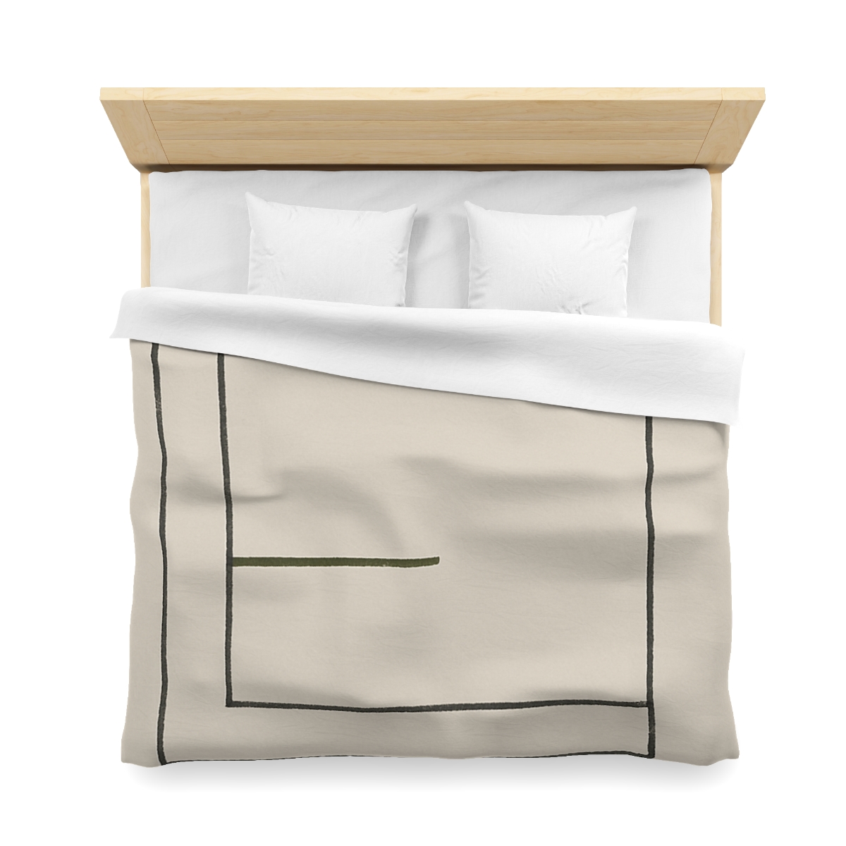 Nested Square And Crossing Short Line personalized bedding duvets