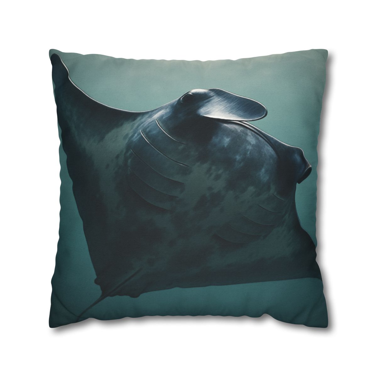 Nebula Glide Giant Manta Ray soft cotton pillow cases