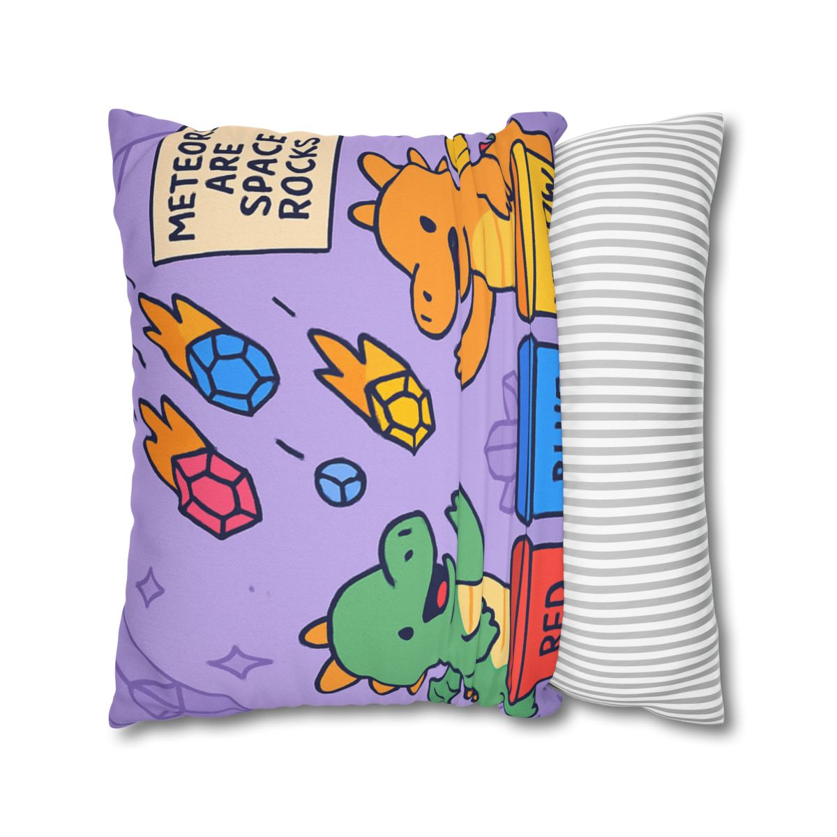 Crystal Cave Dragons Sorting Gem Meteors trendy patterned pillow cases