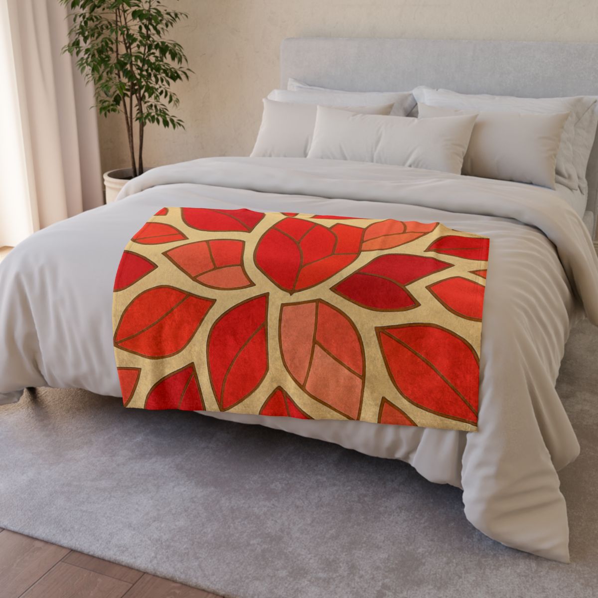 Bloom Shard Mosaic designer printed blankets