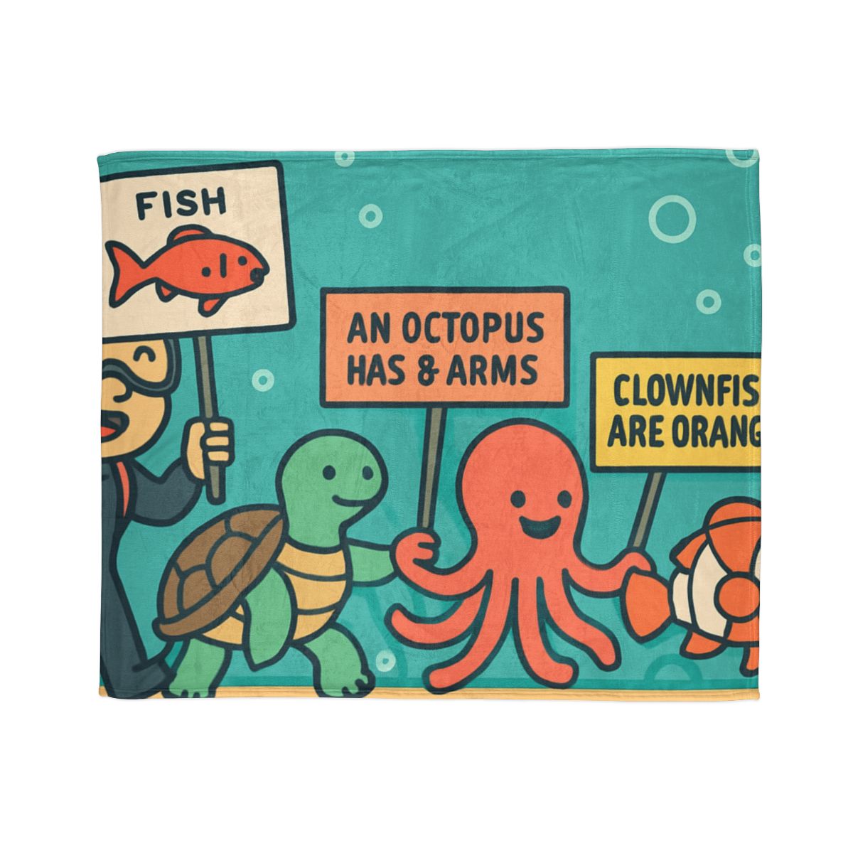 Coral Kingdom Science Parade custom blankets
