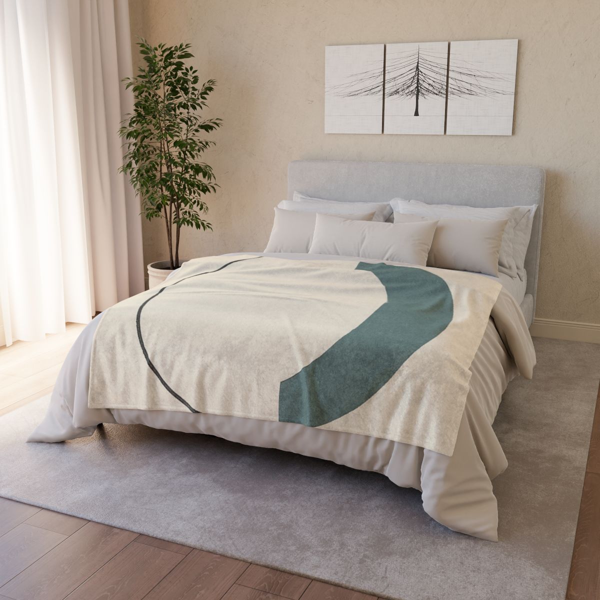 Intersecting Arc Pair unique gift blankets
