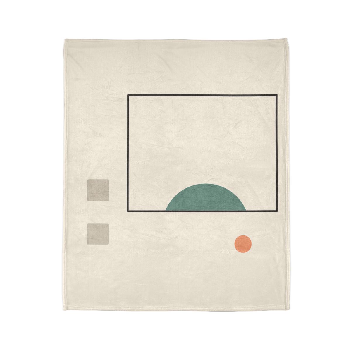 Offset Frame And Crescent Pause designer printed blankets