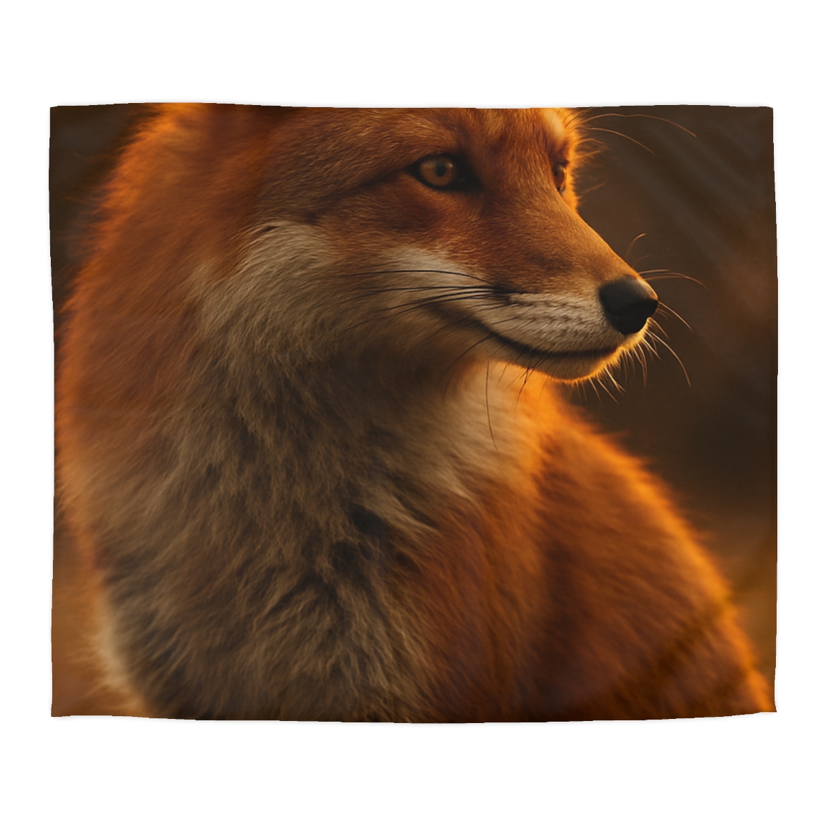 Crimson Whisper Red Fox warm winter duvets