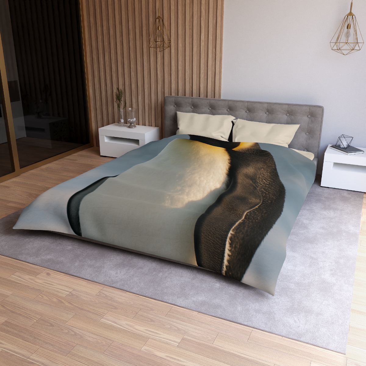 Aurora Drift Emperor Penguin unique patterned duvets