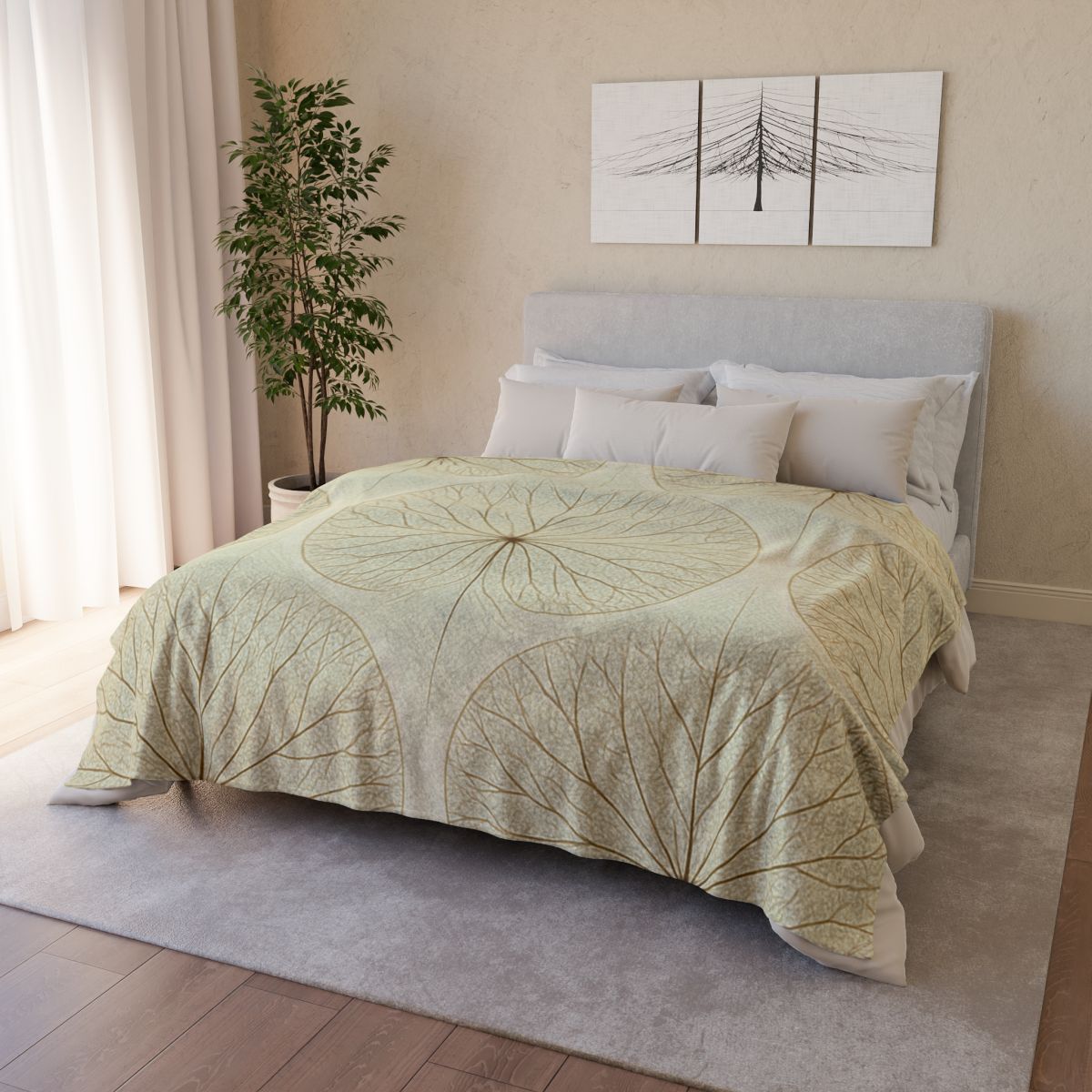 Venation Halo Grid custom blankets