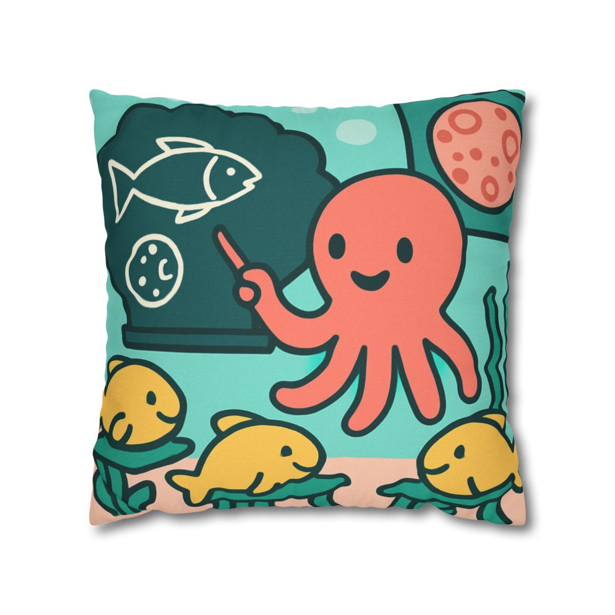 Cosmic Coral Classroom trendy patterned pillow cases