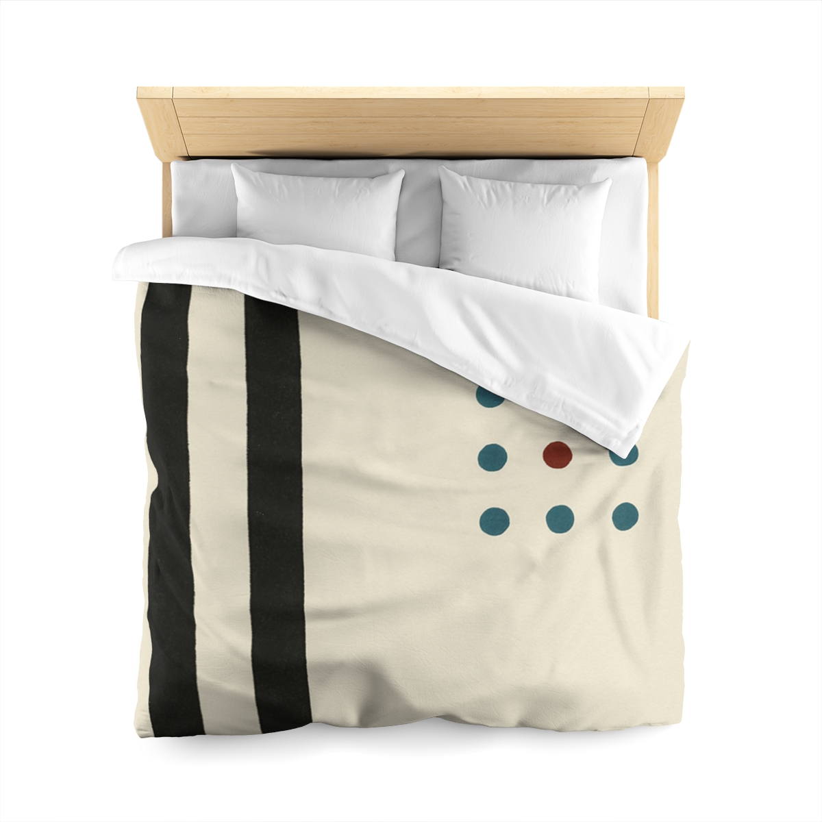 Staggered Duo And Tiny Grid personalized bedding duvets