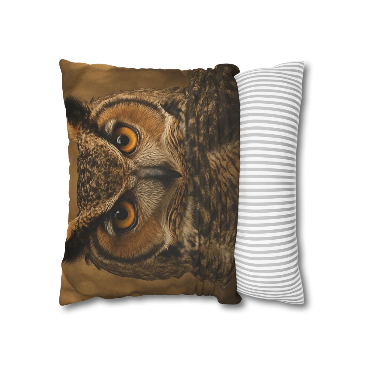 Amber Vigil Great Horned Owl personalized pillow covers