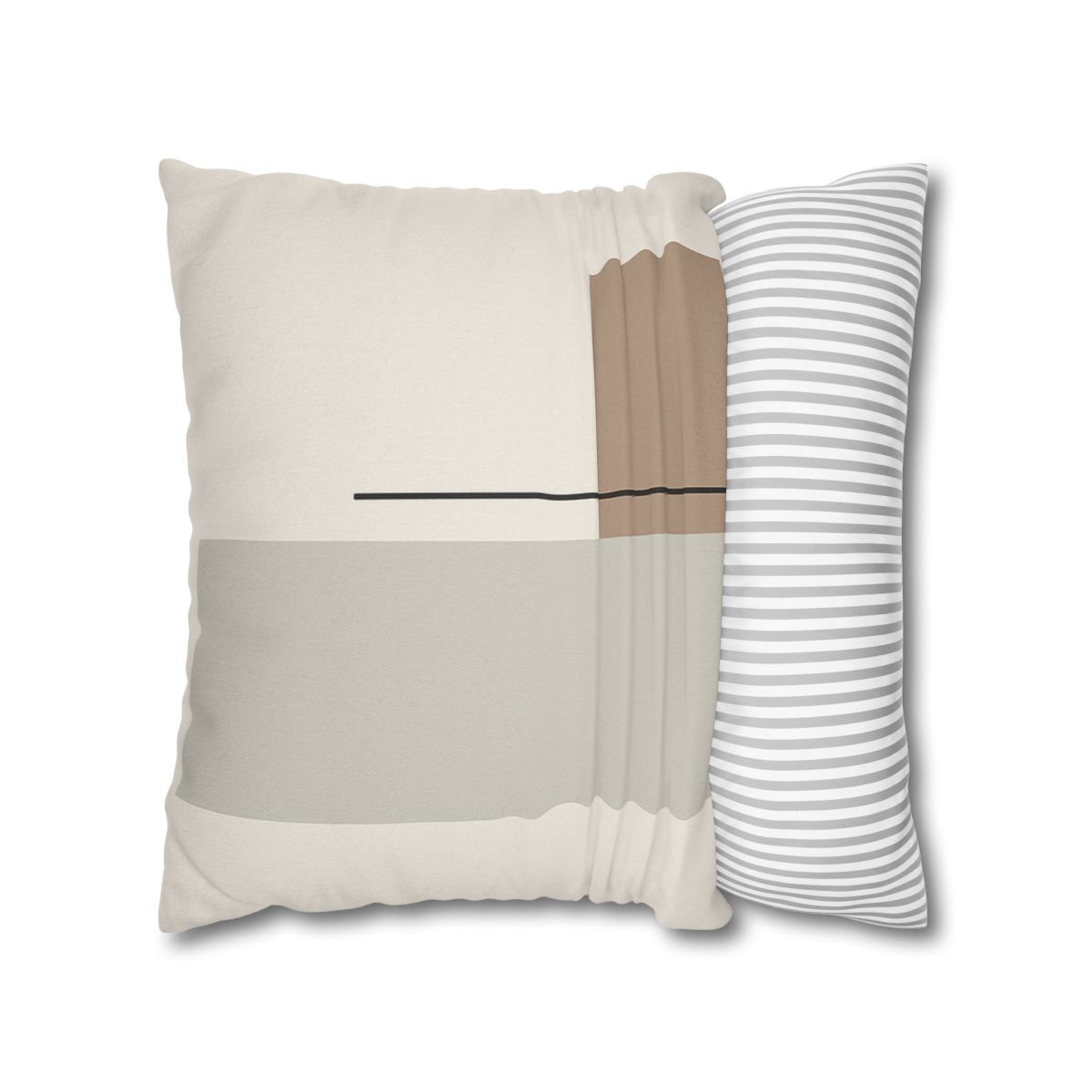 Offset Rectangle Pair With Line custom pillow cases