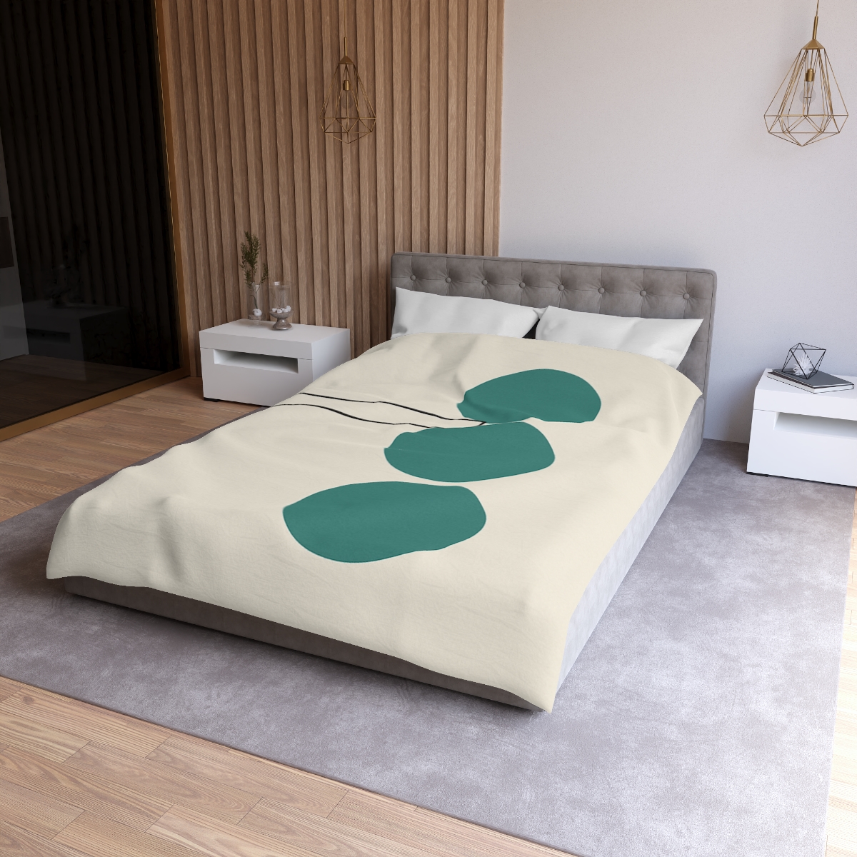 Staggered Circle Trio With Offset Bar warm winter duvets