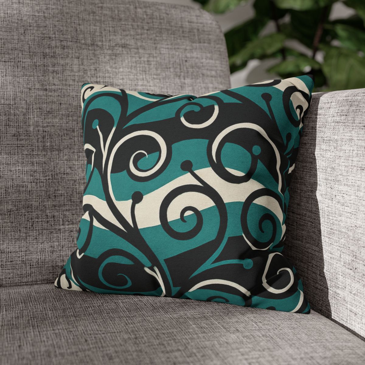 Vine Curl Wave Interference custom pillow cases