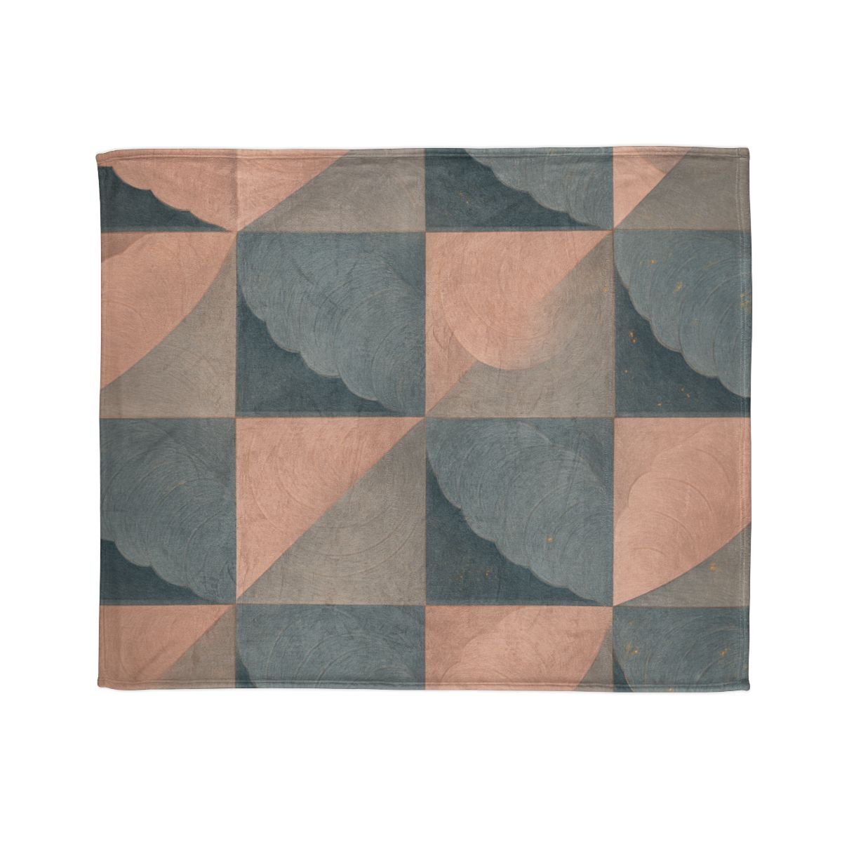 Petal Ripple Grid stylish throw blankets
