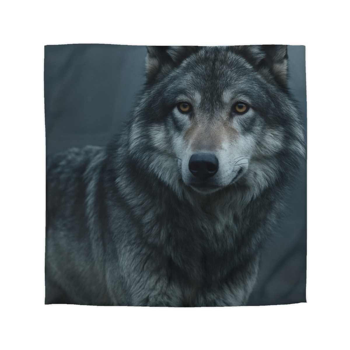 Moonlit Gaze Gray Wolf custom duvets