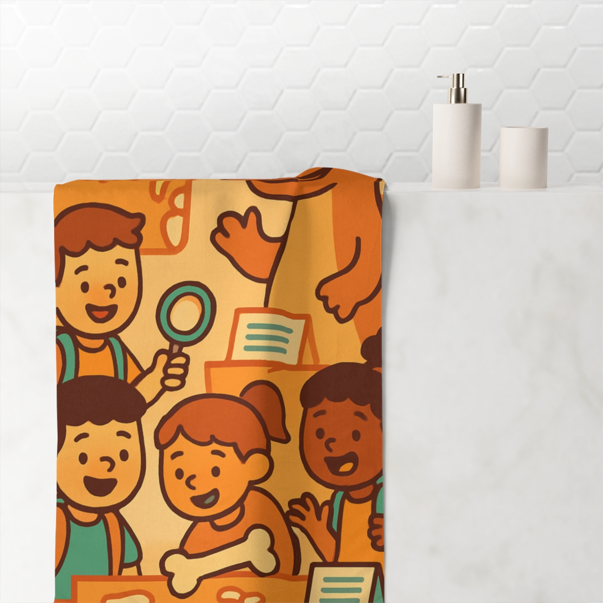 Dino Museum Field Trip unique gift towels
