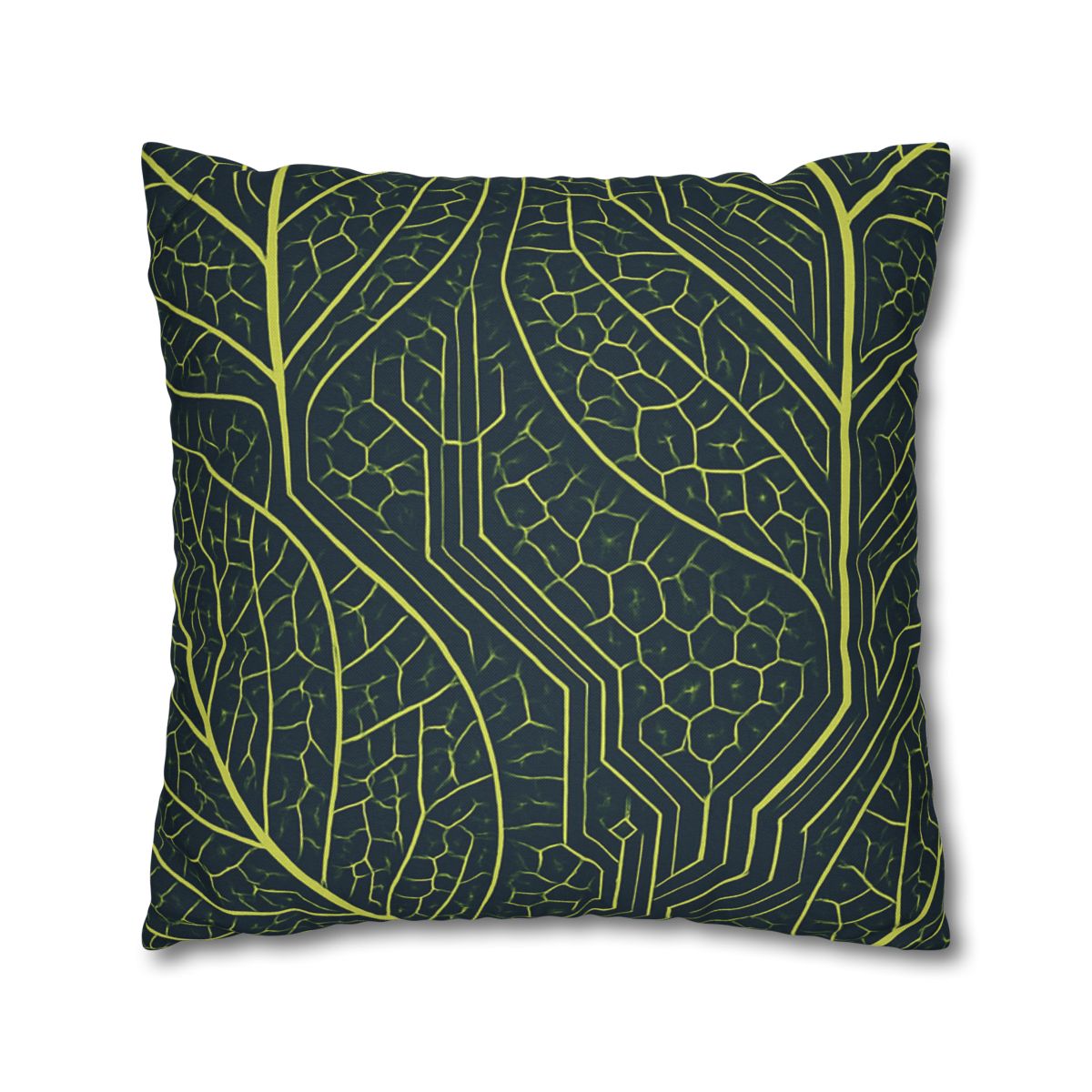 Leaf Vein Circuit Mosaic soft cotton pillow cases