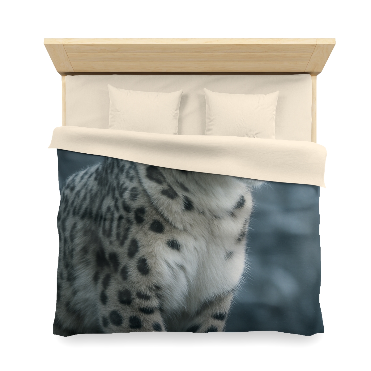 Crest Of Silence Snow Leopard custom duvets
