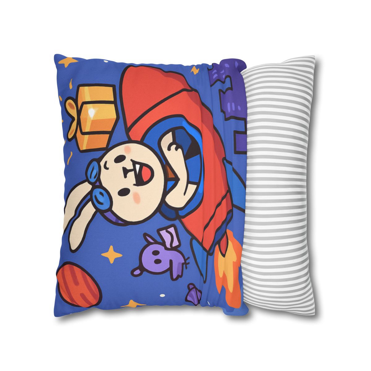 Rocket Rabbit Space Delivery soft cotton pillow cases