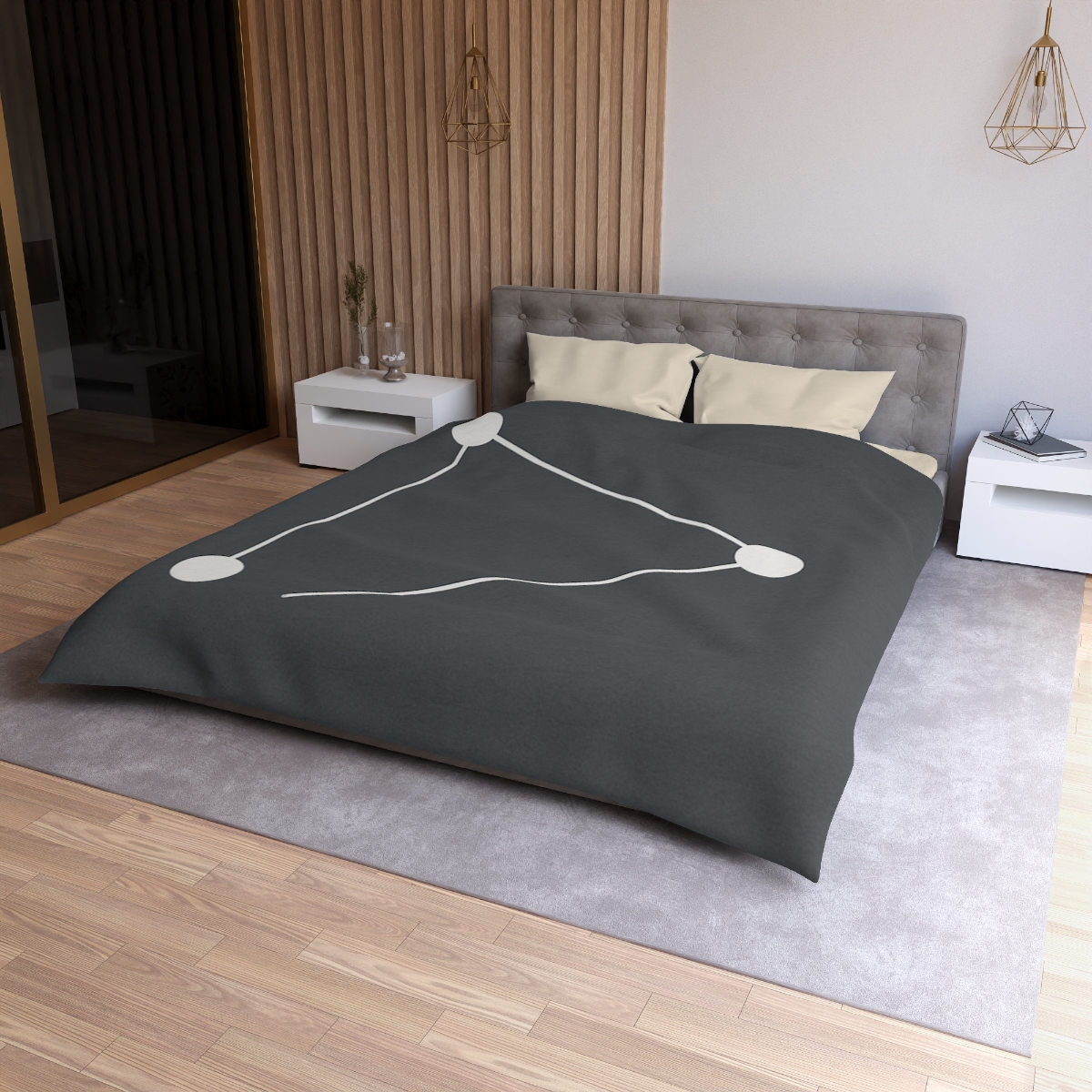 Triangular Line Constellation soft comforter duvets