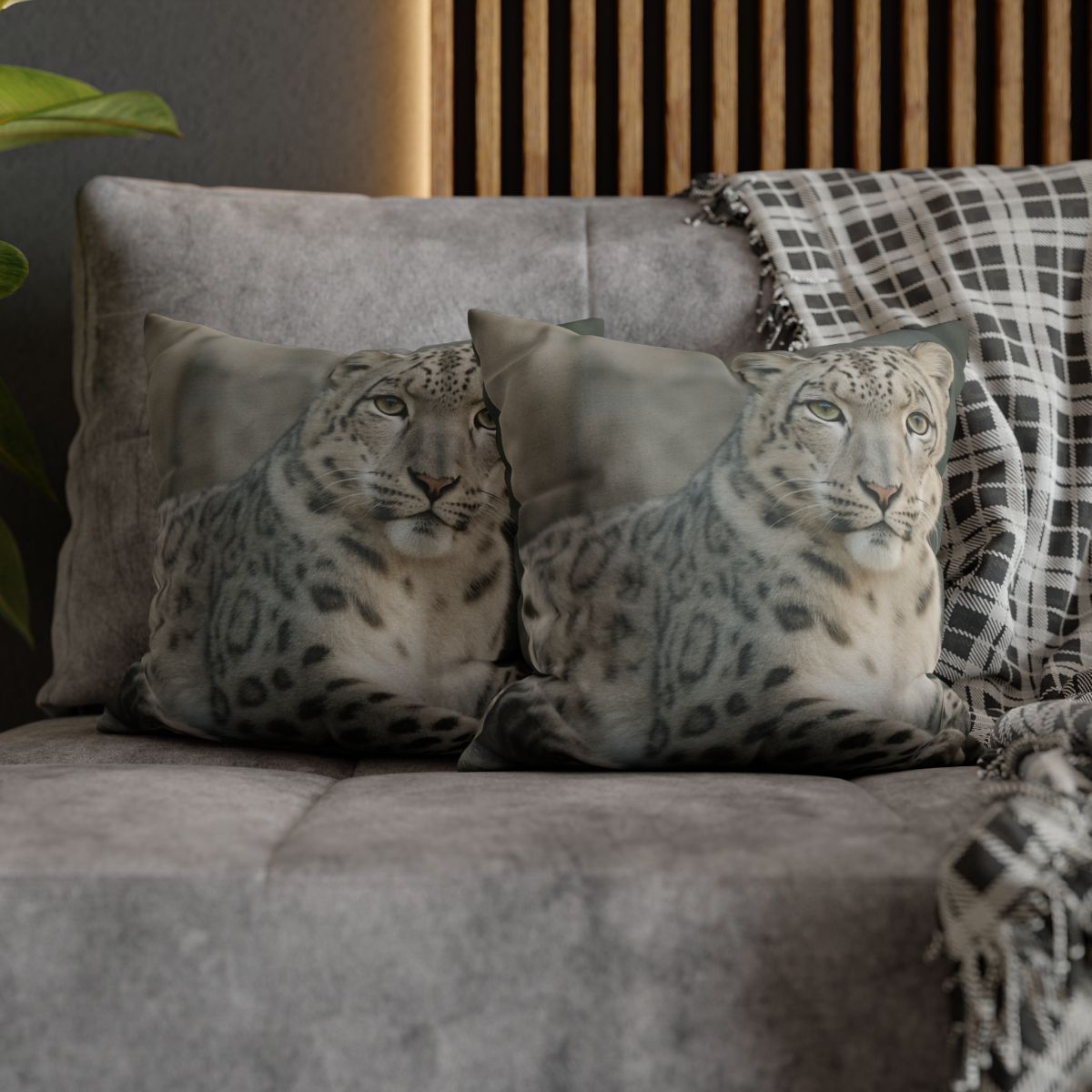 Hidden Realm Snow Leopard unique gift pillow cases