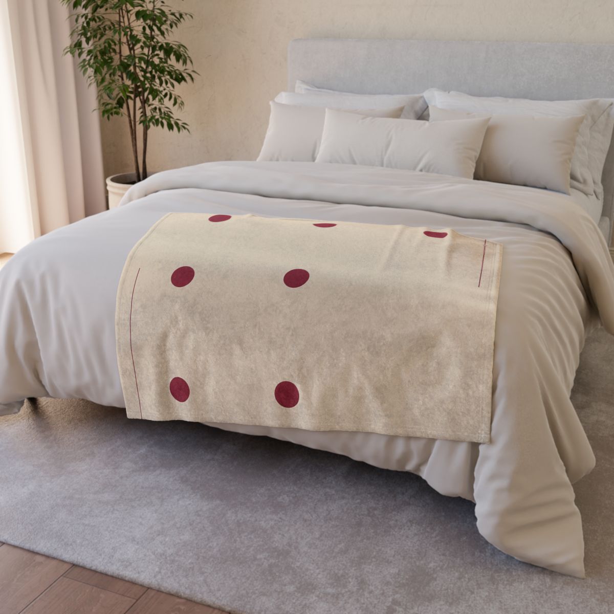 Sparse Orbiting Dots Grid personalized cozy blankets