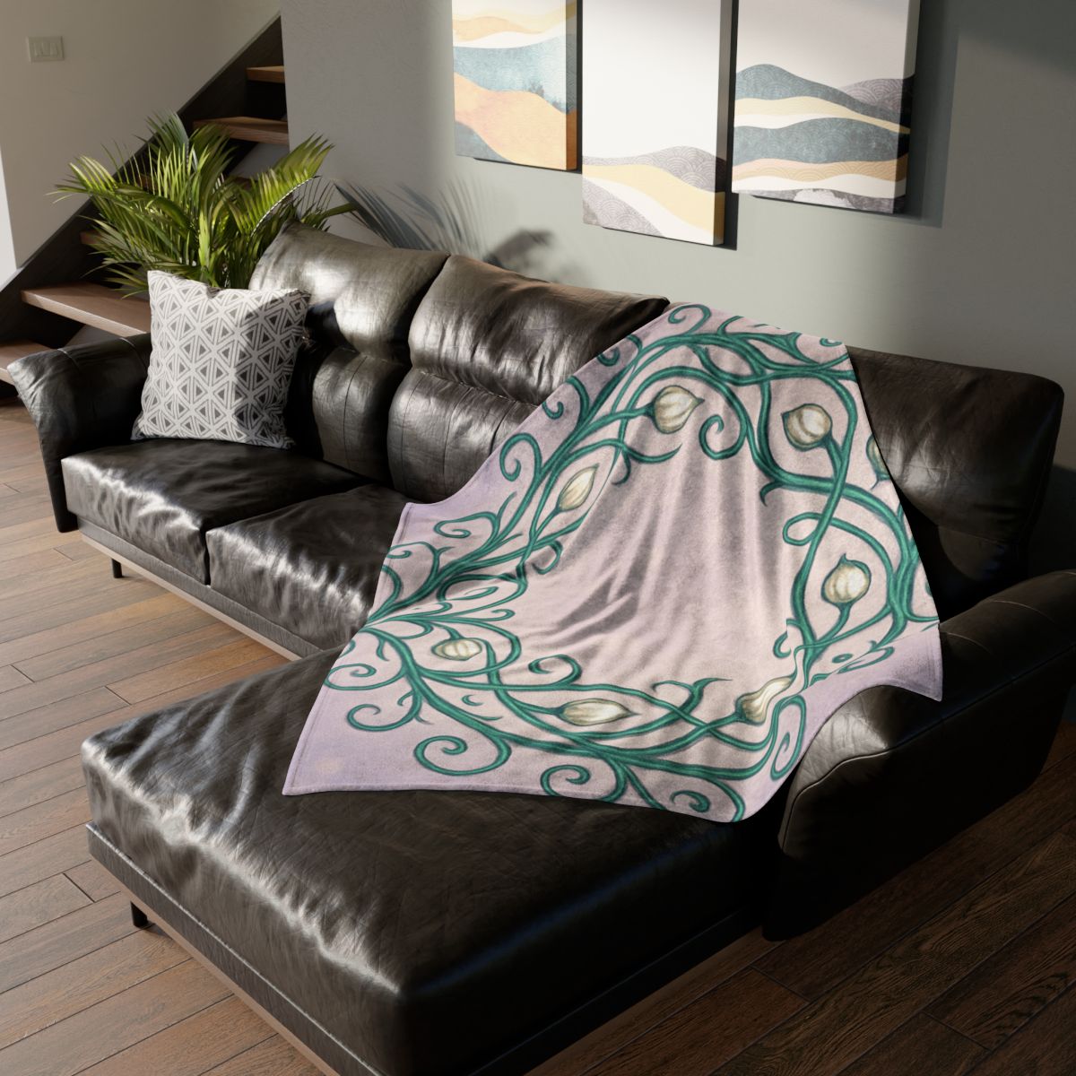 Vine Lattice Halo stylish throw blankets