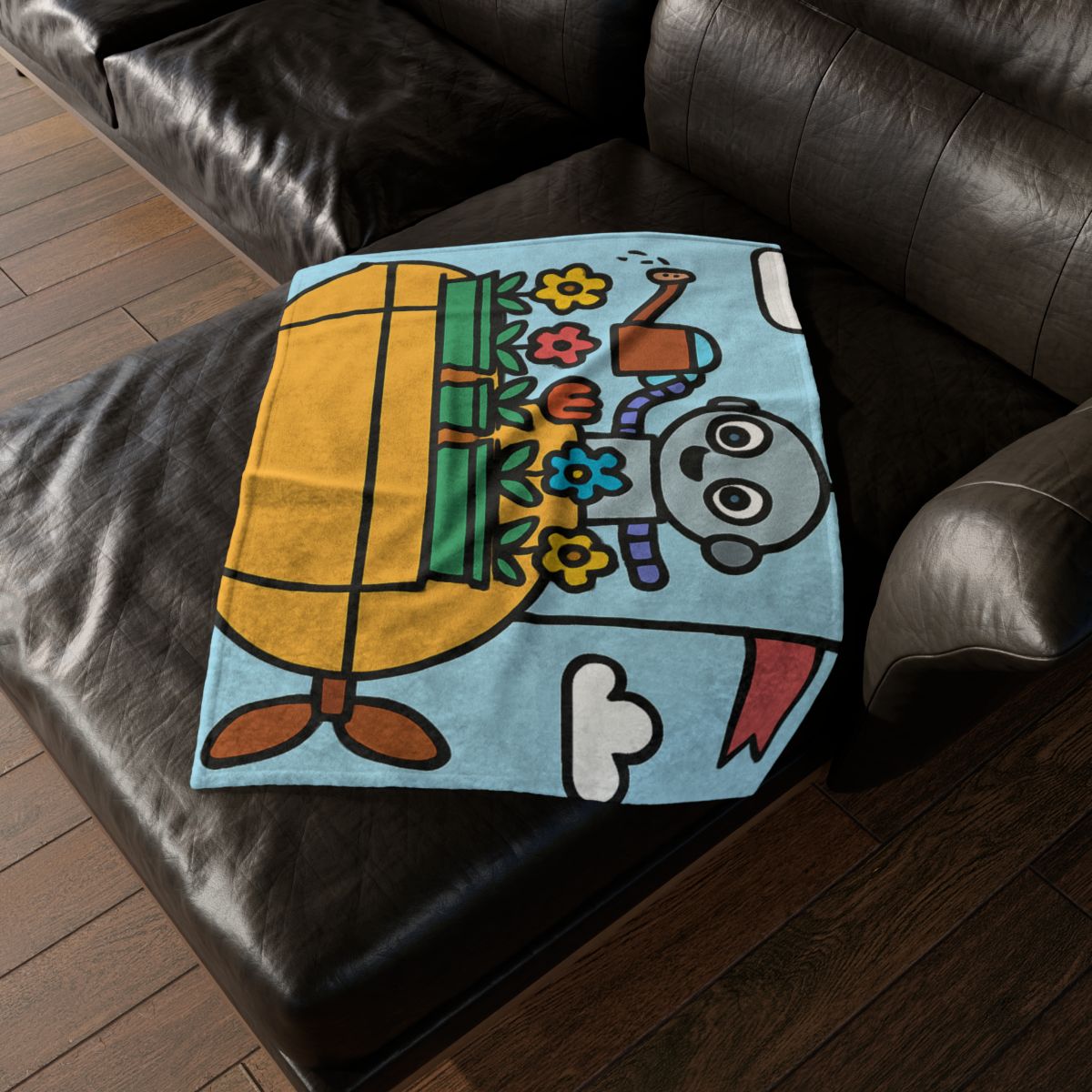 Sky Garden On A Friendly Airship decorative home blankets