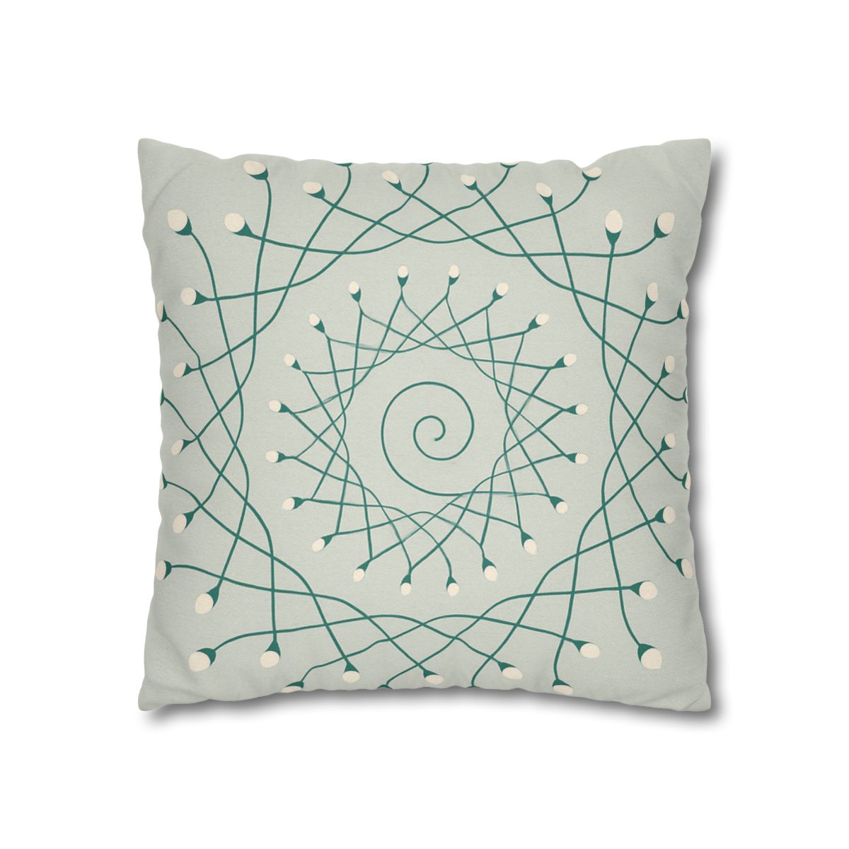 Spiral Sprout Lattice custom pillow cases