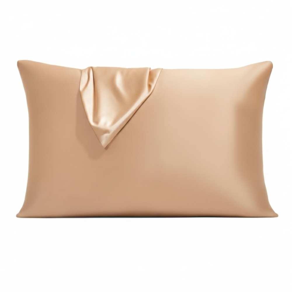 Soft Satin Pillowcase with Zipper for Hair and Cooling Comfort