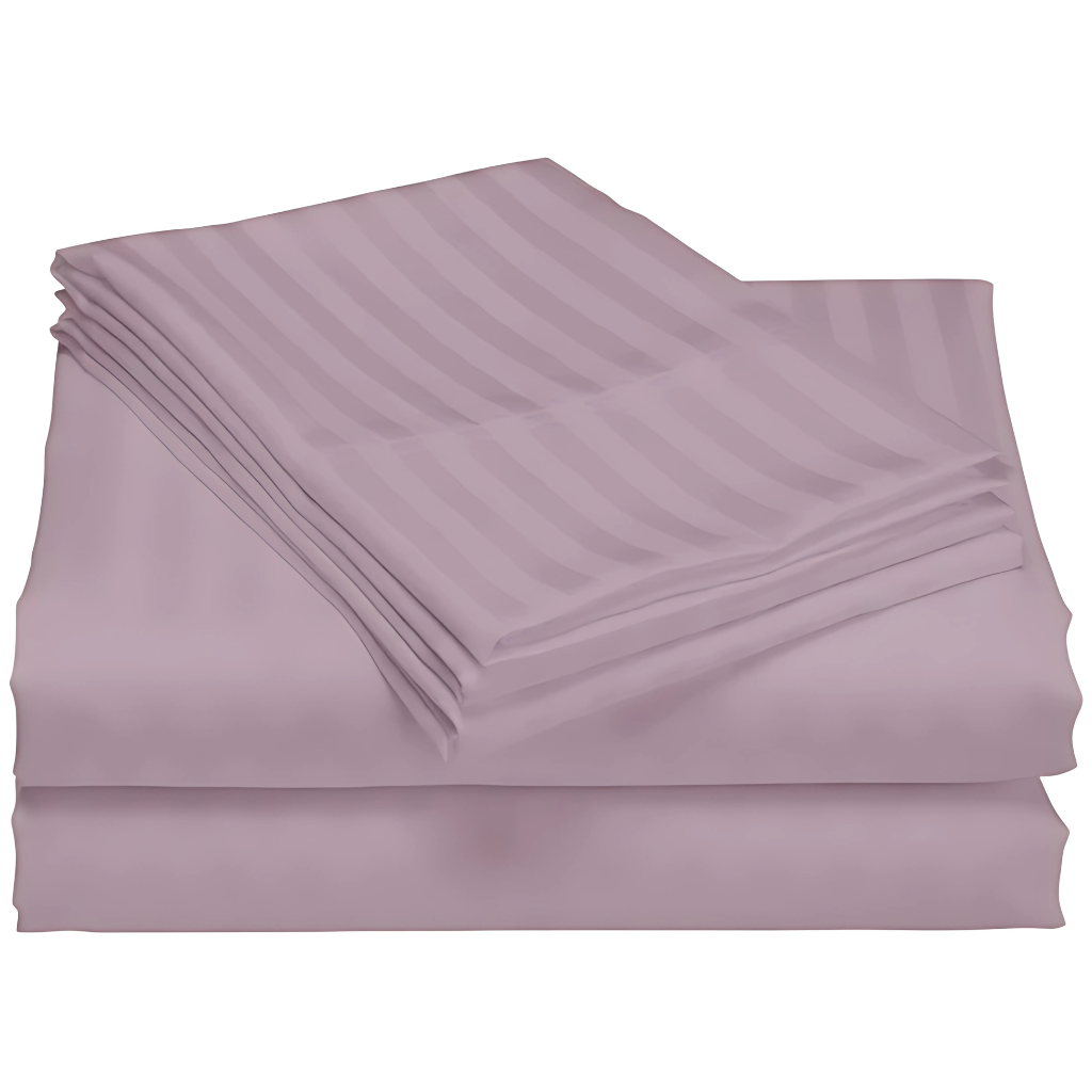 1200 Thread Count Cotton Stripe Deep Pocket Queen Sheet Set